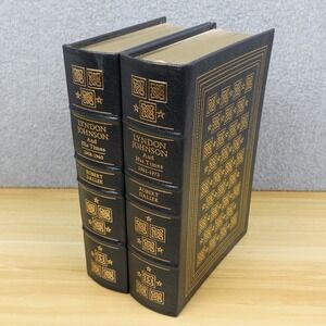 Lyndon Johnson and His Times by Robert Dallek 2 Volumes Easton Press Leather